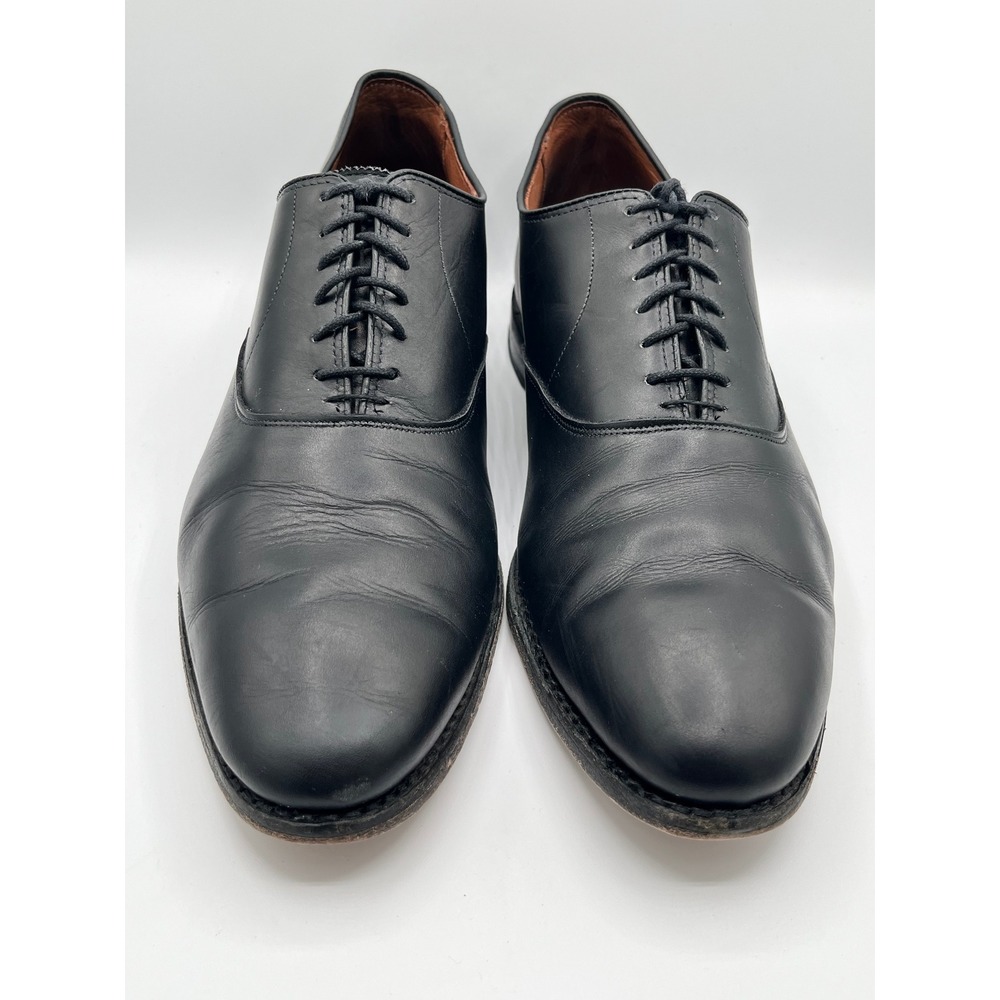Allen Edmonds Carlyle Men Black Leather Plain Toe Oxford Dress Shoes 8830 Sz 13D